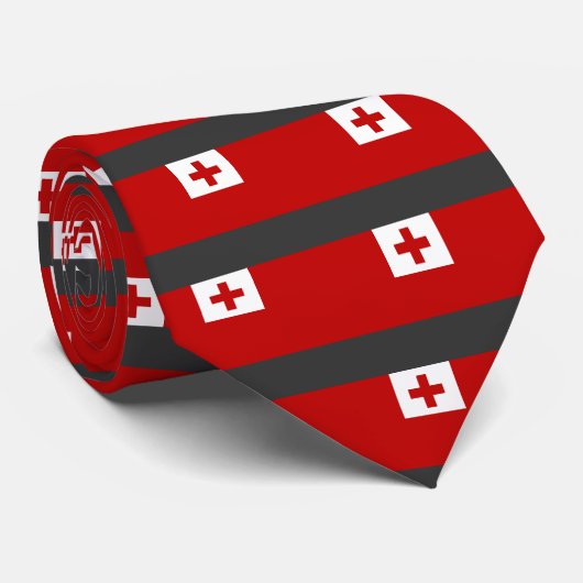 Tonga-Flagge Krawatte (Gerollt)