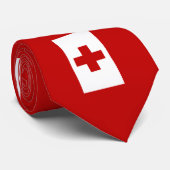 Tonga-Flagge Krawatte (Gerollt)
