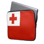 Tonga-Flagge Laptopschutzhülle (Vorderseite Links)