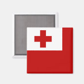 Tonga-Flagge Magnet (Vorderseite/Rückseite)