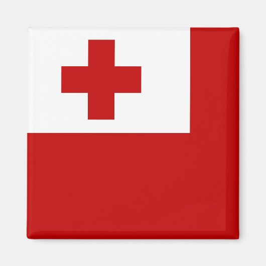 Tonga-Flagge Magnet (Vorne)