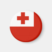 Tonga-Flagge Magnet (Vorne)