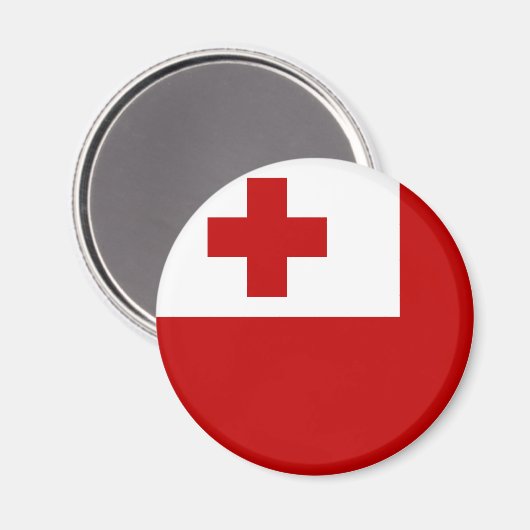Tonga-Flagge Magnet (Vorderseite/Rückseite)
