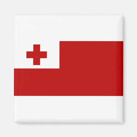 Tonga-Flagge Magnet (Vorne)