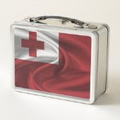 Tonga-Flagge Metall Brotdose (Rückseite)