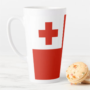 Tonga-Flagge Milchtasse