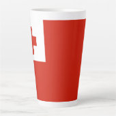 Tonga-Flagge Milchtasse (Vorderseite)