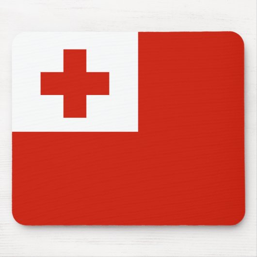 Tonga-Flagge Mousepad (Vorne)