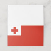 Tonga-Flagge Platzkarte (Außenseite Aufgefaltet)