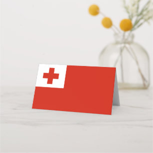 Tonga-Flagge Platzkarte