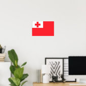 Tonga-Flagge Poster (Heimbüro)