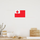 Tonga-Flagge Poster (Küche)