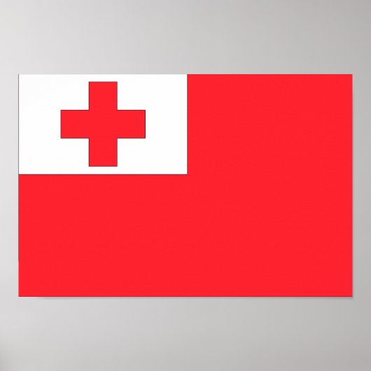 Tonga-Flagge Poster (Vorne)