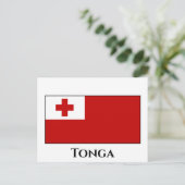 Tonga-Flagge Postkarte (Stehend Vorderseite)
