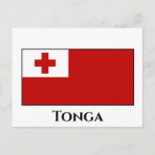 Tonga-Flagge Postkarte (Vorderseite)