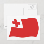 Tonga-Flagge Postkarte (Vorne/Hinten)