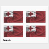 Tonga-Flagge Rechteckiger Aufkleber (Blatt)