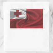 Tonga-Flagge Rechteckiger Aufkleber (Tasche)