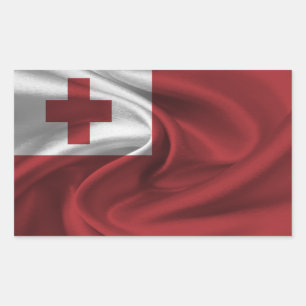 Tonga-Flagge Rechteckiger Aufkleber