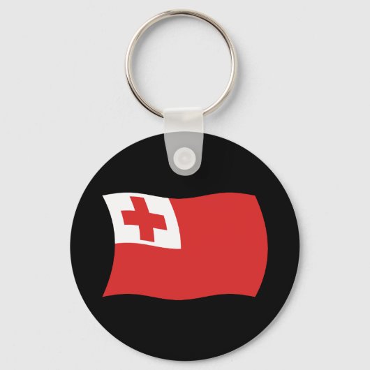 Tonga-Flagge Schlüsselanhänger (Vorderseite)