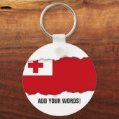 Tonga-Flagge Schlüsselanhänger (Vorderseite)