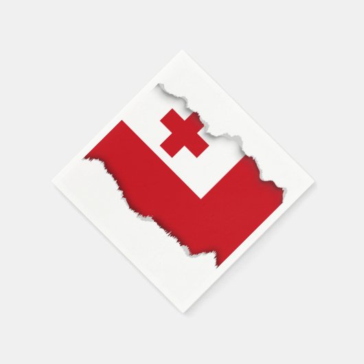 Tonga-Flagge Serviette (Ecke)