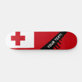 Tonga-Flagge Skateboard (Horizontal)