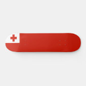 Tonga-Flagge Skateboard (Horizontal)
