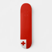 Tonga-Flagge Skateboard (Vorne)