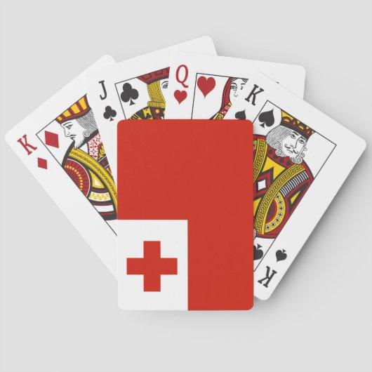 Tonga-Flagge Spielkarten (Rückseite)