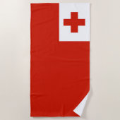 Tonga-Flagge Strandtuch (Vorderseite)
