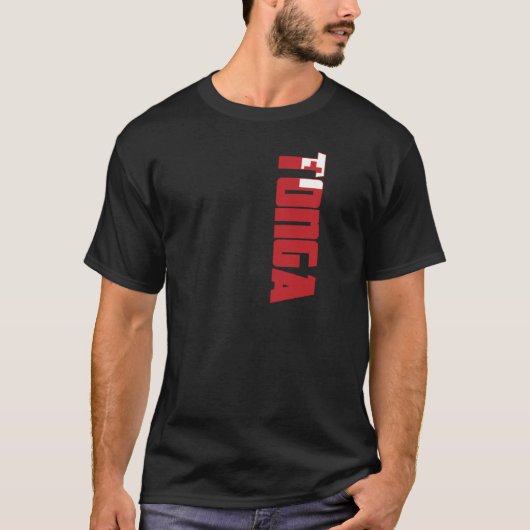 Tonga-Flagge T-Shirt (Vorderseite)
