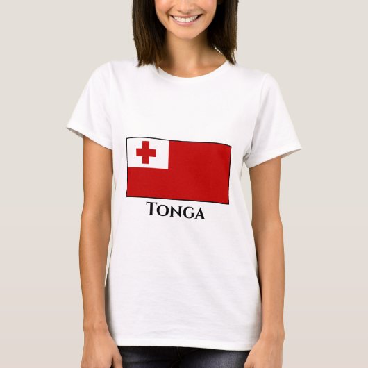 Tonga-Flagge T-Shirt (Vorderseite)