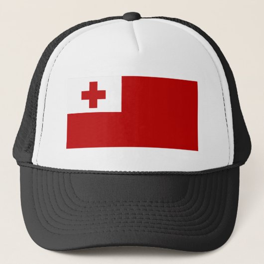 Tonga-Flagge Truckerkappe (Vorderseite)
