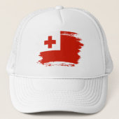 Tonga-Flagge Truckerkappe (Vorderseite)