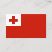 Tonga-Flagge Visitenkarte (Vorderseite)