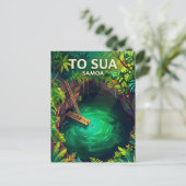 Tonga-Graben Samoa Postkarte (Stehend Vorderseite)