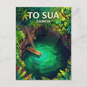 Tonga-Graben Samoa Postkarte