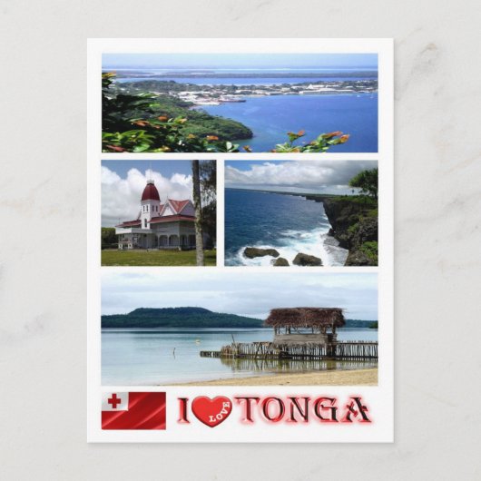 Tonga - I Liebe - Postkarte (Vorderseite)