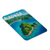 Tonga Illustration Reise Kunst Vintage Magnet (Rechte Seite)
