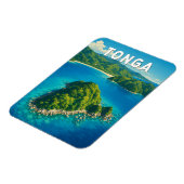 Tonga Illustration Reise Kunst Vintage Magnet (Linke Seite)