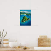 Tonga Illustrations Reise Kunst Vintage Poster (Küche)