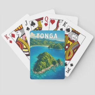 Tonga Illustrations Reise Kunst Vintage Spielkarten