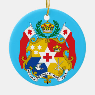 TONGA* kundenspezifische Weihnachtsverzierung Keramikornament