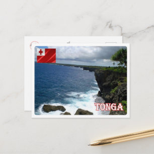Tonga - Küstenlinie - Postkarte
