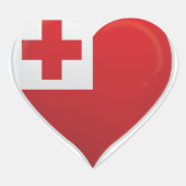 Tonga-Liebe-Fahne-Notizheber Herz-Aufkleber (Vorderseite)