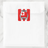 Tonga Quadratischer Aufkleber (Tasche)
