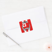 Tonga Quadratischer Aufkleber (Umschlag)