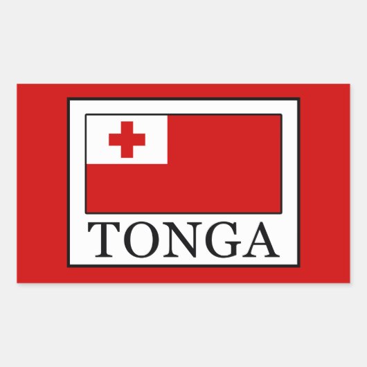 Tonga Rechteckiger Aufkleber (Vorderseite)