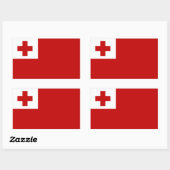 Tonga Rechteckiger Aufkleber (Blatt)